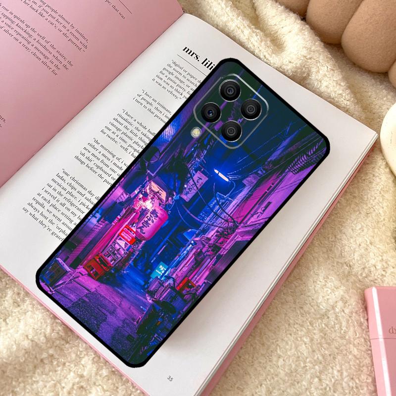 

Neon Blue Cyberpunk Tokyo Street Case For Samsung Galaxy M11 M12 M13 M14 M15 M06 M16 M36 M56 M31 M53 M32 M52 M35 M55 M34 M54 Samsung M30s