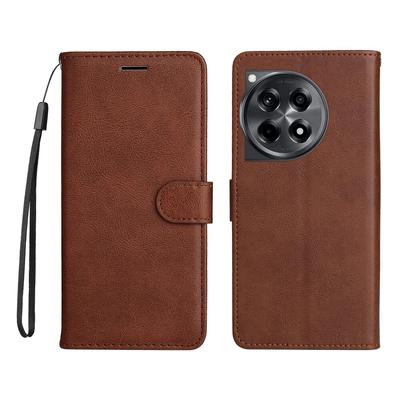 Solid Color Flip Leather Silicone Phone Cover For OnePlus 12R 1+12R Cases Full Protection Wallet Card Slot Holder Stand Case One Plus Ace 3 5G
