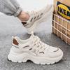 Men's autumn new breathable mesh shoes men's trend versatile platform white shoes men's sports and leisure shoes