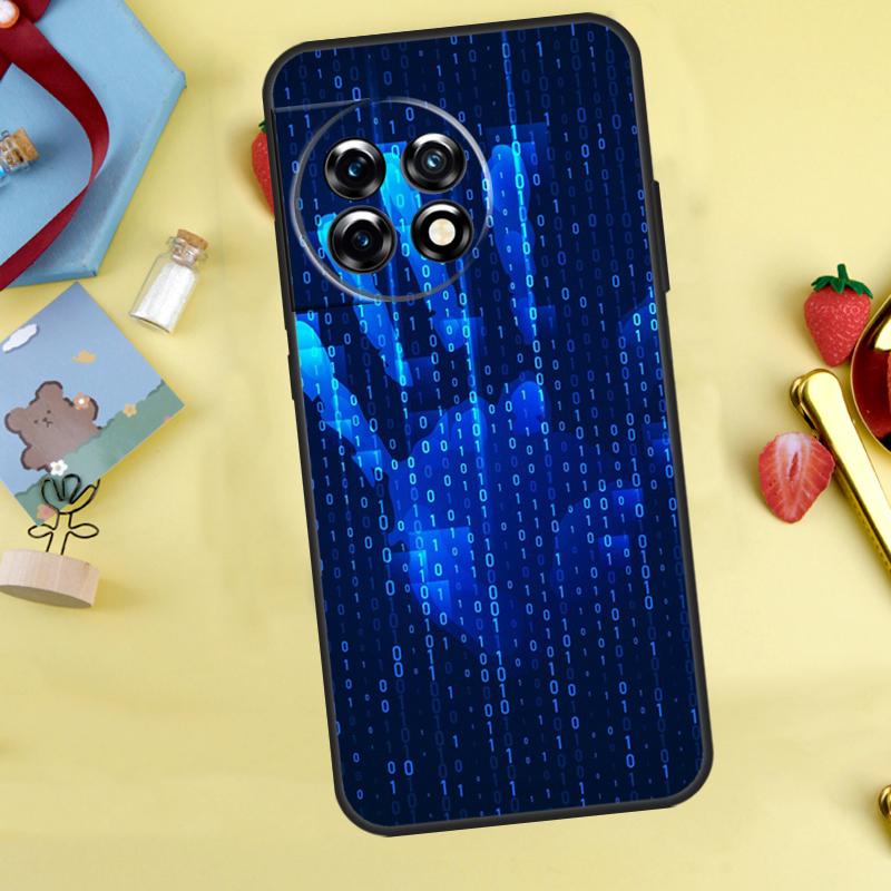 

Hacker Binary Matrix Rain For OnePlus Nord 2 2T CE 3 Lite N10 N20 N100 Ace 8 Pro 9 Pro 10 Pro 8T 9R 10T 10R 11 Case OnePlus 10T
