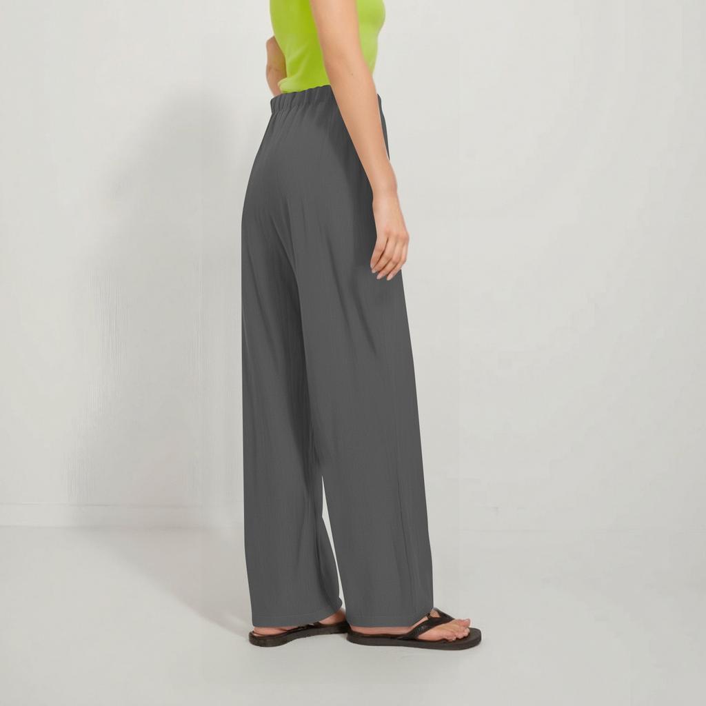 Women's Casual Fashion Wide Leg Pants High Waist Long Wide Leg Pants Button Long Pants With Pockets Casual Pants