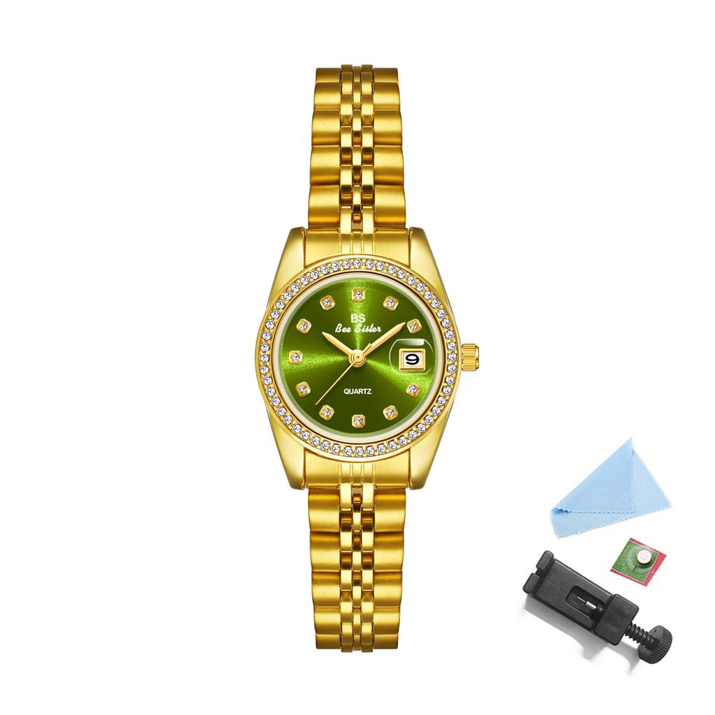 Woman Watch High Quality Luxury Fashion Stainless Steel Quartz Watches Gold Bracelet Waterproof Calendar Female Dress Clock