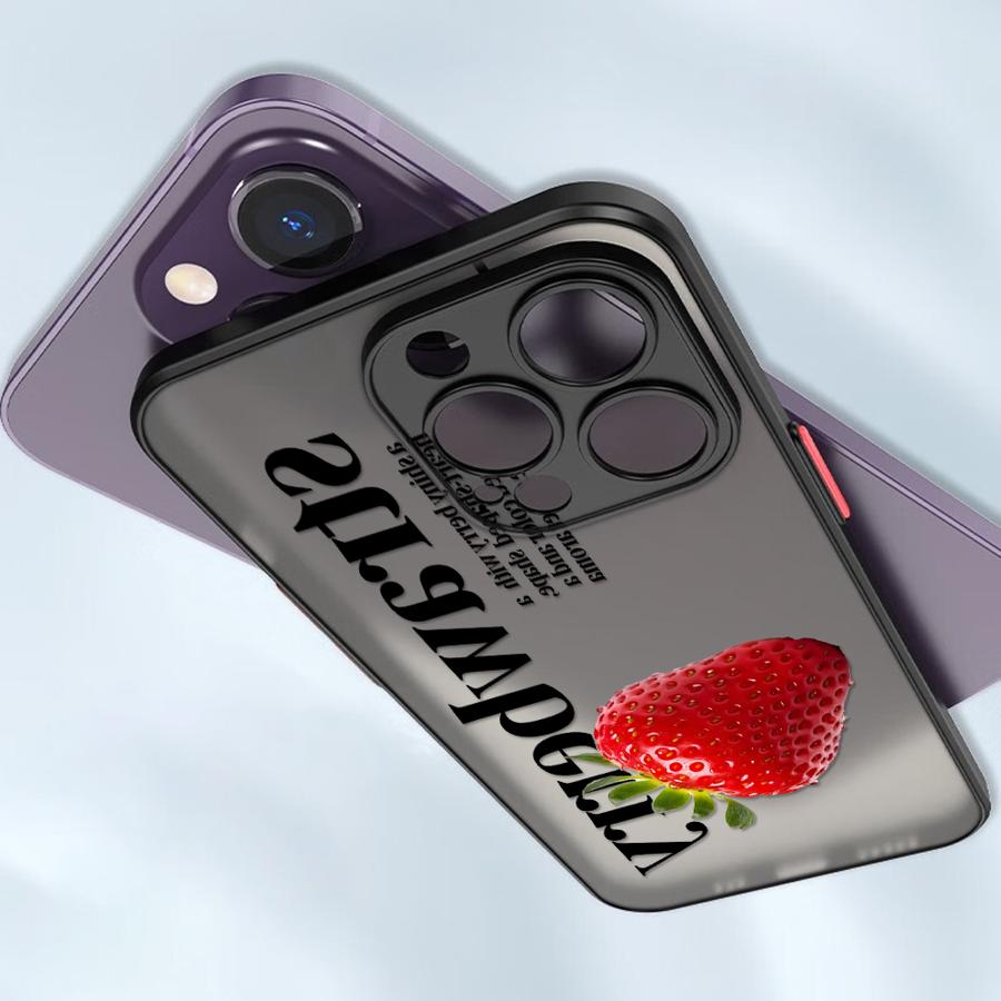 

Cherry Strawberry Case for iPhone 17 Pro Max 15 13 Mini 14 Air 16 Plus 11 7 8 SE 12 XS XR Funda Back Phone Cover iPhone 12 Pro Max