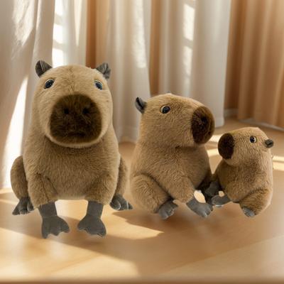 16-30CM Kawaii Capybara Plüschtiere Niedlicher Capibara Plüschtier Kissen Super Weiches Stofftier Puppe Cartoon Capybara Anhänger Spielzeug Geschenk