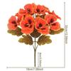 32cm Fake Flowers Reusable Faux Pansy Flowers Elegant UV Resistant Flowers  Home Decoration