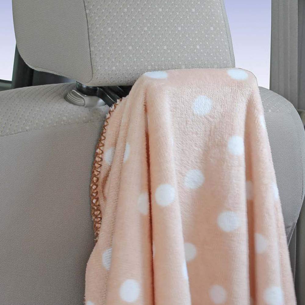 Napolex Fizz-1091 Double Arm Hook for Cars, Easy Installation Just Through Headrest Stays, Load