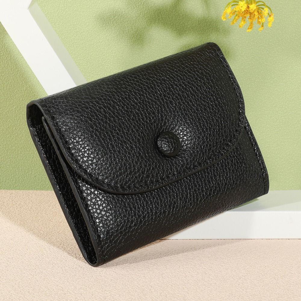 Zipper Card Holder Pu Leather Mini Coin Purse Portable Women's Wallet  Girls