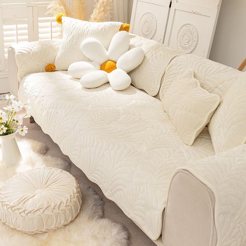 Pernă de canapea Nordic Light Luxury Pernă de pluș scurtă Universală pentru patru sezoane Simplă Modernă Antiderapantă Husă Husă Husă Pânză