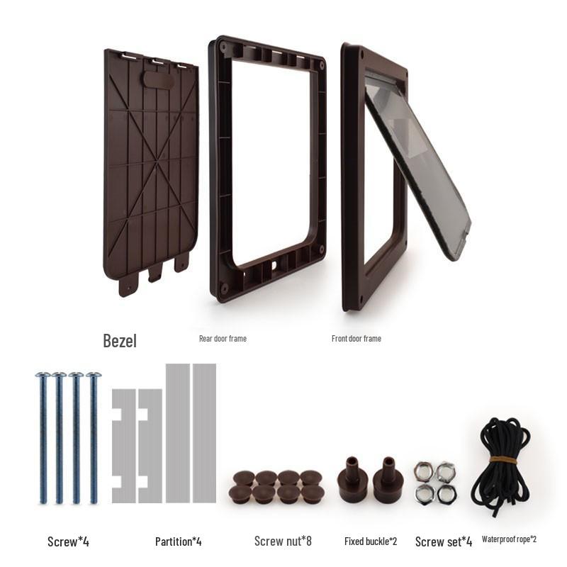 Golden Retriever Size Dog Door for Wooden, Glass, UPVC, and Security Doors - Safe Pet Entry & Exit