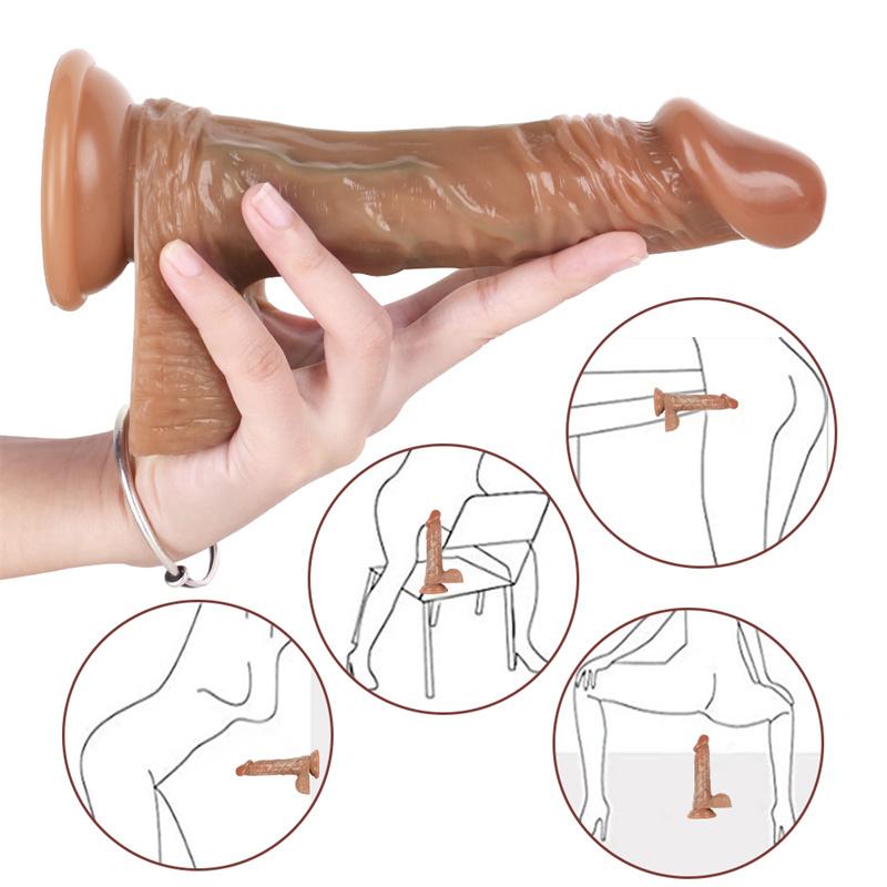 G42 Phoenix 20cm Dildo Drawing Blue Veins New Technology Manual Multiple Injection of Liquid Silicon Adult Products