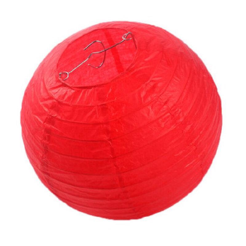 Red Round Fabric Decorative Lantern
