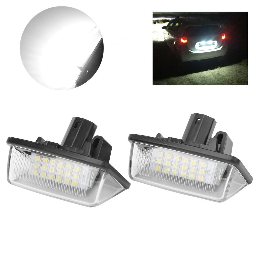 2pcs LED License Number Plate Light 6500K Low Power Consumption Fit for Corolla/ Crown / Starlet