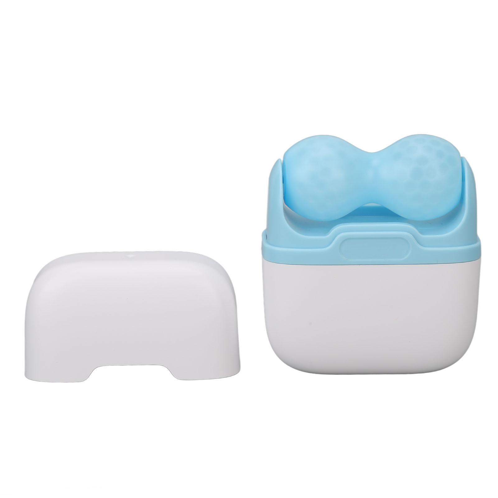 

Двухголовый ледяной роллер Портативный массажер для лица ледяным роллером для отечности глаз Инструмент для ухода за кожей Синий