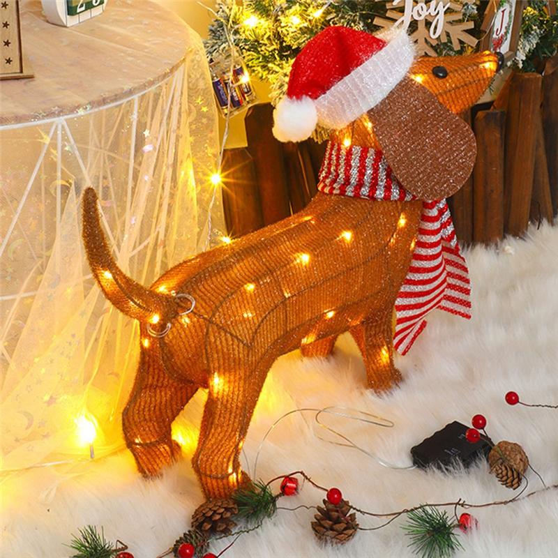 Practical-Christmas Lights Dachshund Christmas Shiny Decorations Dachshund Christmas Holiday Decorations