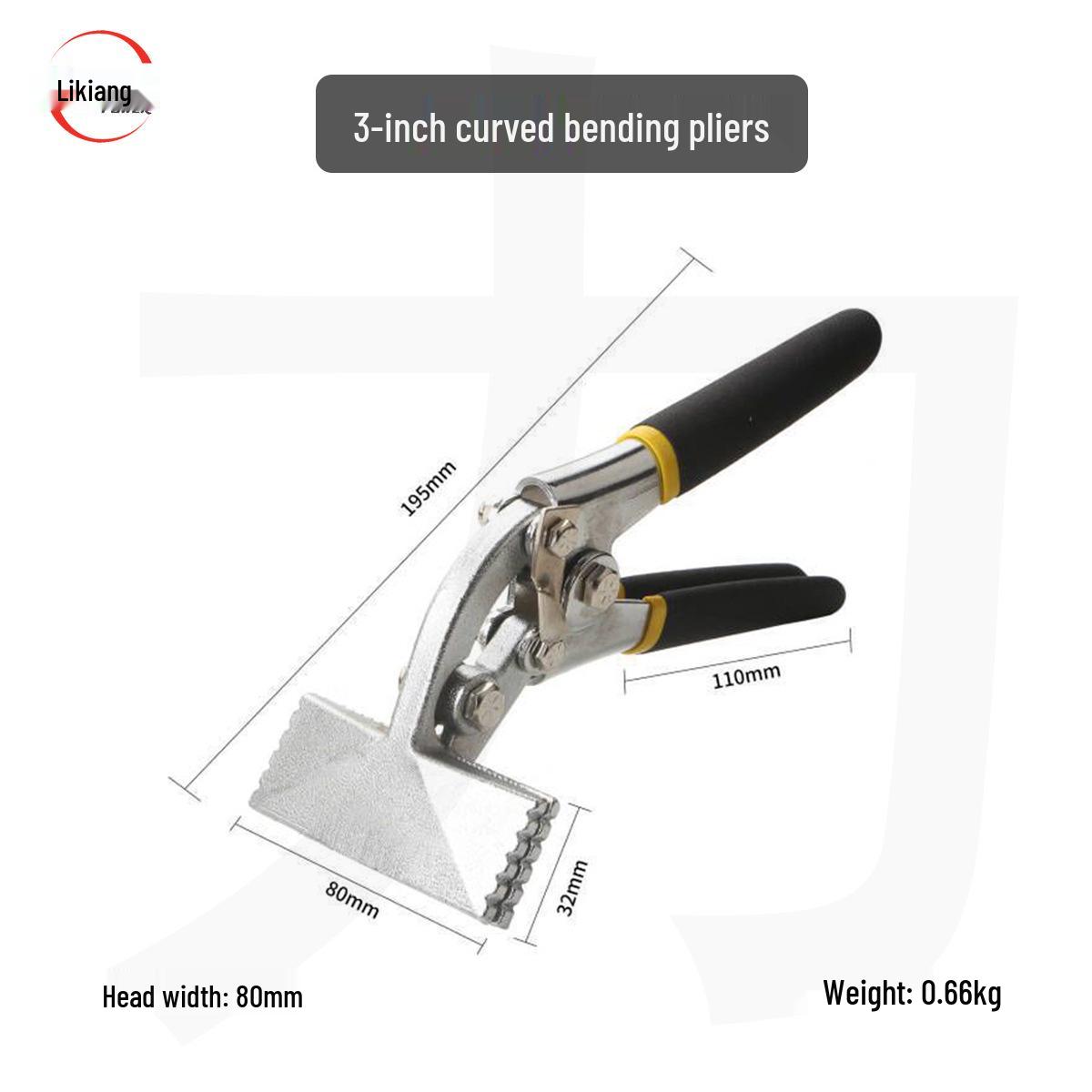 Electrician Multi-Function Edge Bending and Crimping Pliers Tool
