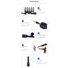 5pcs Reducer Sleeve Wrench Adapter Hex Bit Impact Socket Durable Hex Socket Adapter  Power Tools