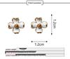 Tea Flower Mosquito Coil Holder Earrings, No-Pierce, Painless French Style for Women