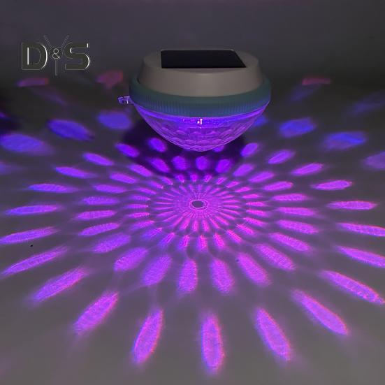 Solar-Poollicht, LED, schwimmendes RGB-Farbwechsel-Poollicht, IP67, wasserdichte Umgebungsbeleuchtung für den nächtlichen Einsatz im Schwimmbadteich