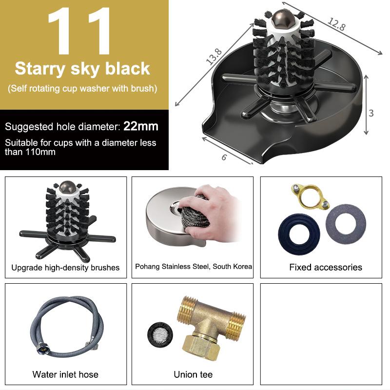 Pohármosogató konyhai mosogatókhoz, csésze mosogató, konyhai kiegészítők, ezüst rozsdamentes acél, kefés tisztítóeszközök