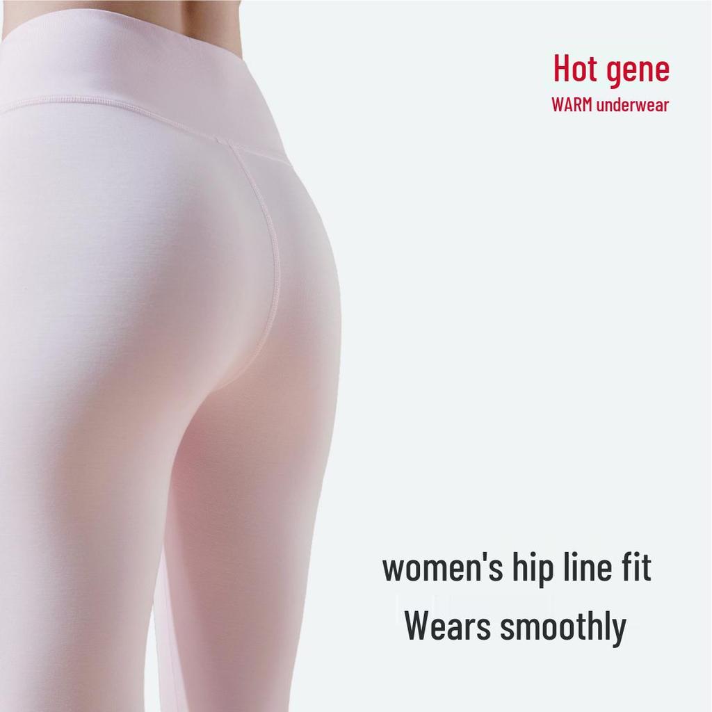 Komplet damskiej lekkiej, bezszwowej bielizny termicznej