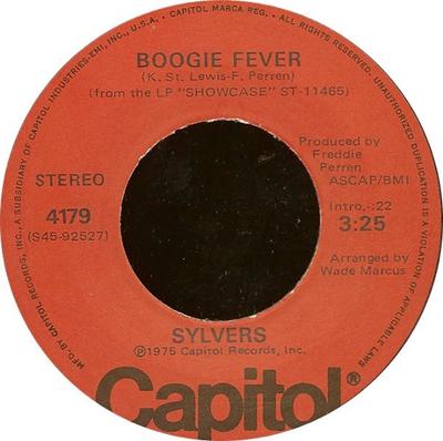Płyta 7-calowa SYLVERS - Boogie Fever 4179 Capitol Records 1975 US Soul/Funk Używana