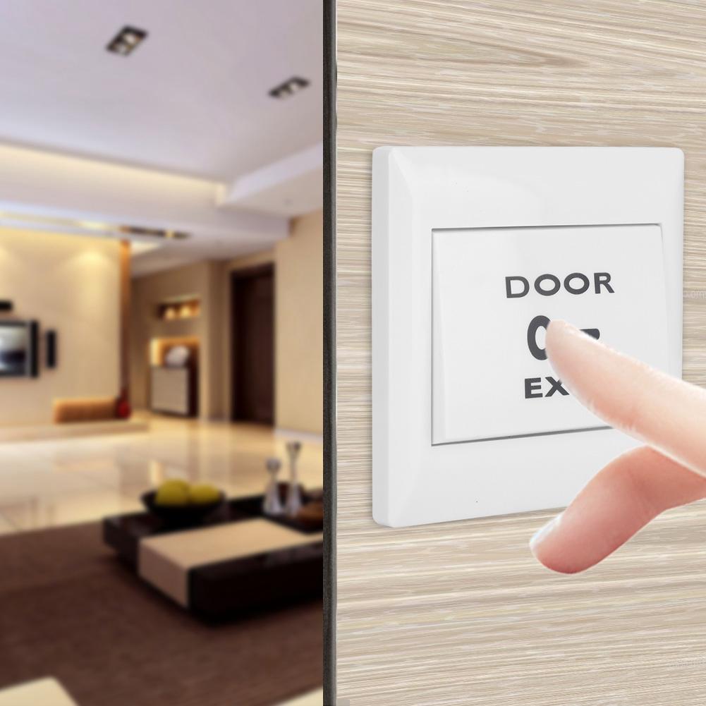 12-24V Wall Push Exit Release Button Switch Panel for Home Door Access Control System (PT)