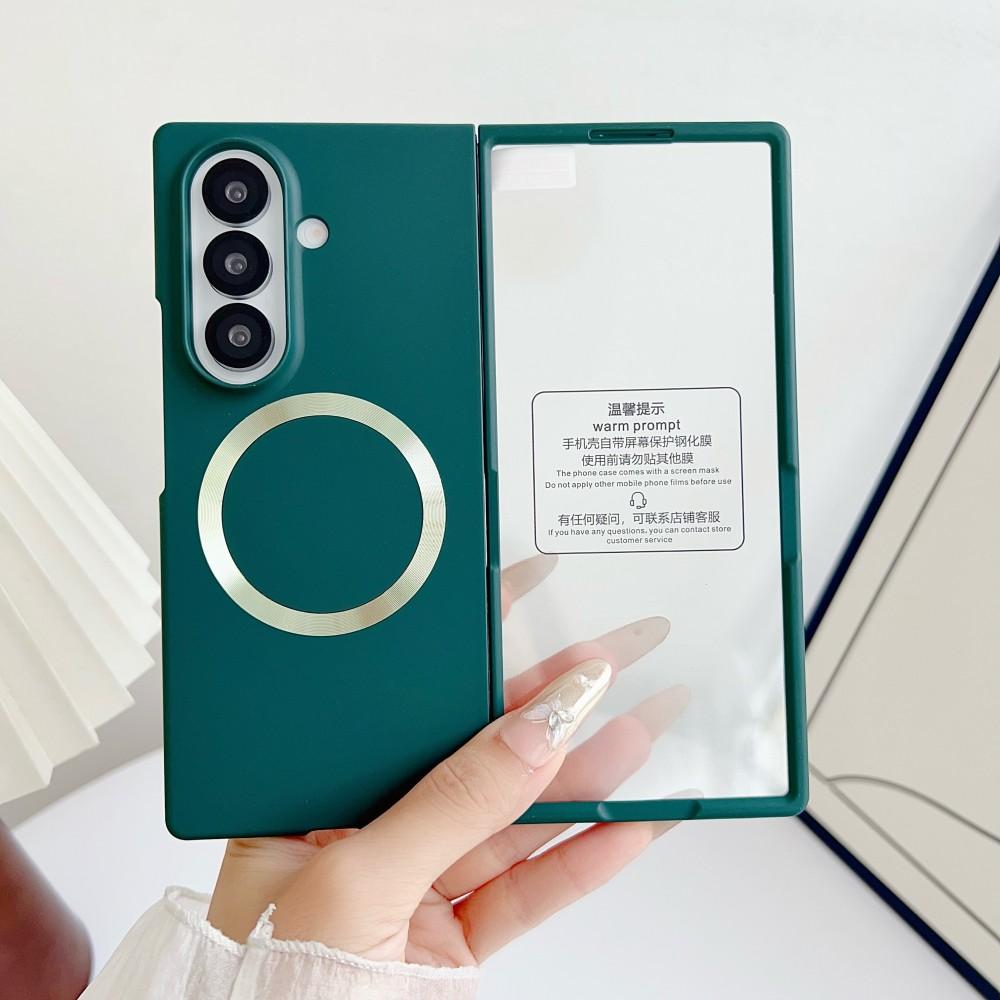 For Samsung Galaxy Z Fold 7 Case Hard PC Magnetic Wireless Charging Film Protective Back Cover Case For Z Fold 7 Phone Shell