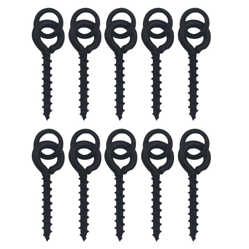 10Pcs Carp Fishing Bait Screws Pop Up Bait Boilie Method Feeder Fishing Accessories Connector Swivels End Tackle