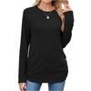 Women Tops Long Sleeve R-Neck Shirts Fall Fashion  Casual Business Tunic Blouses