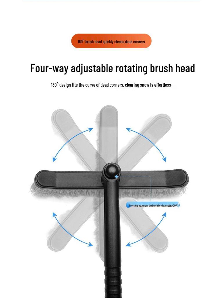 Car Snow Shovel - New Model for Easy Frost Removal and Storage