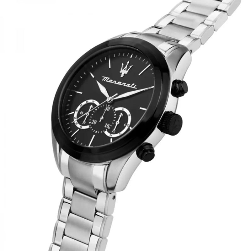 Maserati Traguardo Black Stainless steel Gents Quartz Chronograph R8873612062