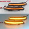 2PCS Dynamic LED Side Mirror Blinker Lights Turn Signal Lamps For Peugeot 2008 208 2013-2020 For Citroen C3 MK3 2016-2021