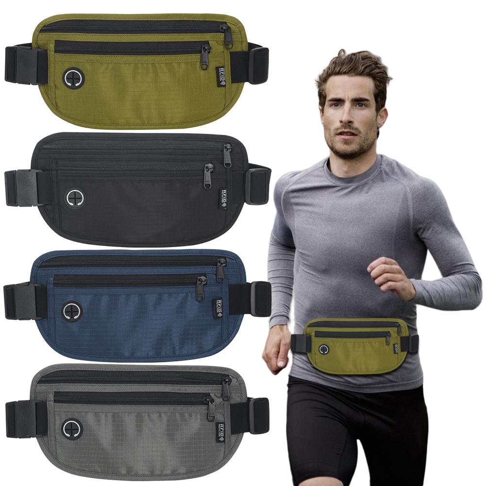 Travel Waist Pack Passport Holder Bag Anti-Thief Fanny Pack Passport Money Belt Bag for Cash Credit Cards Travel Documents