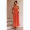 Damen Sommer Sexy Neckholder-Ausschnitt Neckholder-Kleid