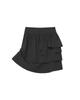 Miseki Seoul Unbalanced Layers Midi Skirt Black