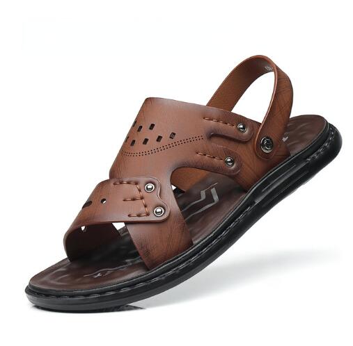 Men's sandals wholesale summer non-slip beach shoes men's  trade large size new flip-flops leisure outside to wear sandals D250