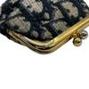 Gebrauchtes DiorCoin Etui Marineblaues Canvas Damen