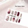Chinese Style Cartoon Cherry Red Short Wearable Nails for New Year