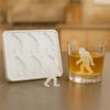Ice Cubes Mold 6 Cavity Creative Big Feet Shape Ice Tray For Whiskey And Beverages Party Drinks Easy Release Reusable