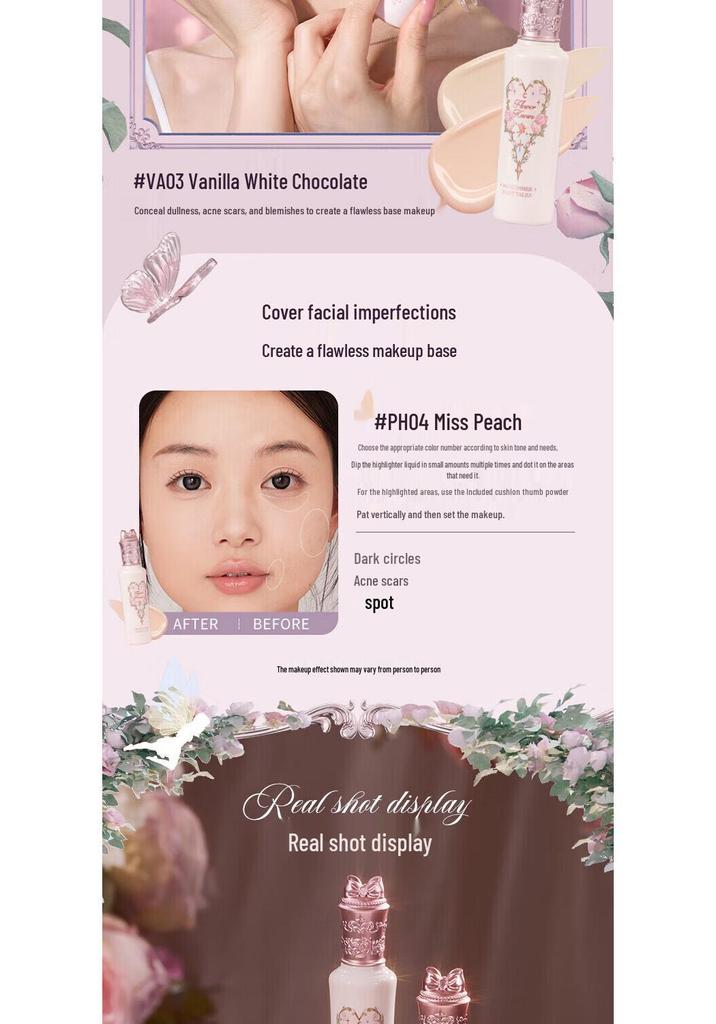 Hua Zhi Xiao Midsummer Night Concealer: Brightening, Long-lasting Coverage for Acne Scars, Dark Circles, and Blemishes
