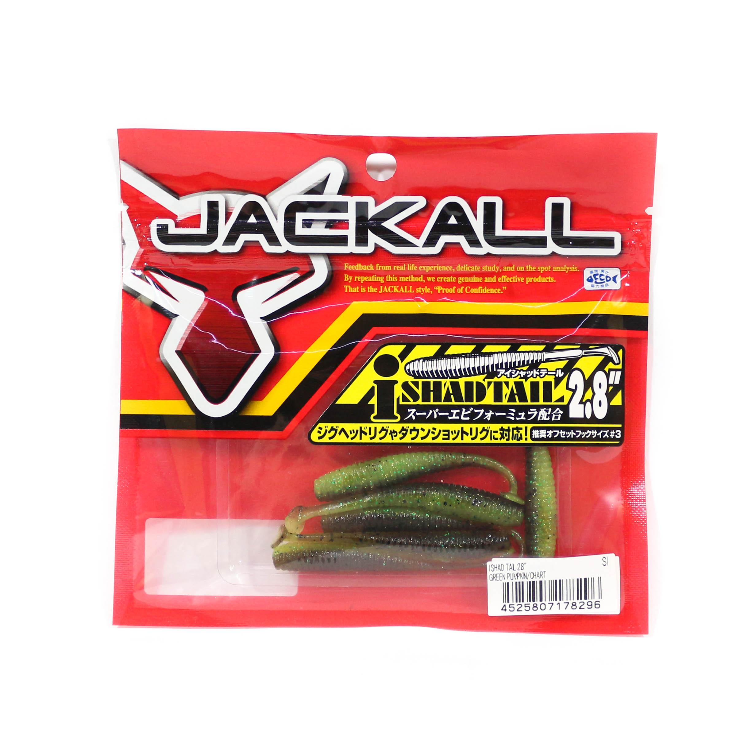 

Мягкая приманка Jackall I Shad Tail 2,8 дюйма, зеленая тыква. (8296)