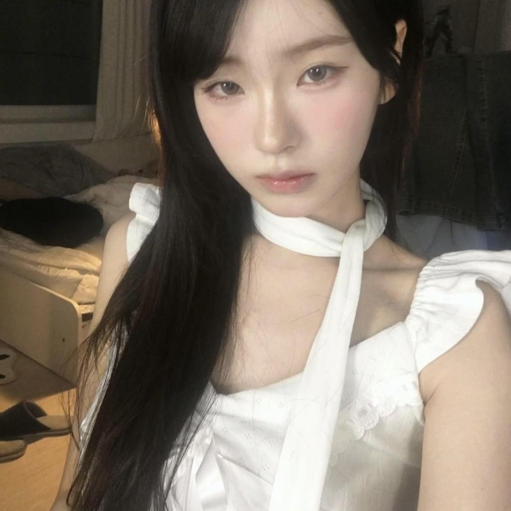 Angel Number 555 Sweet & Spicy V-Neck Lace Ribbon Top with Flutter Sleeves & Scarf