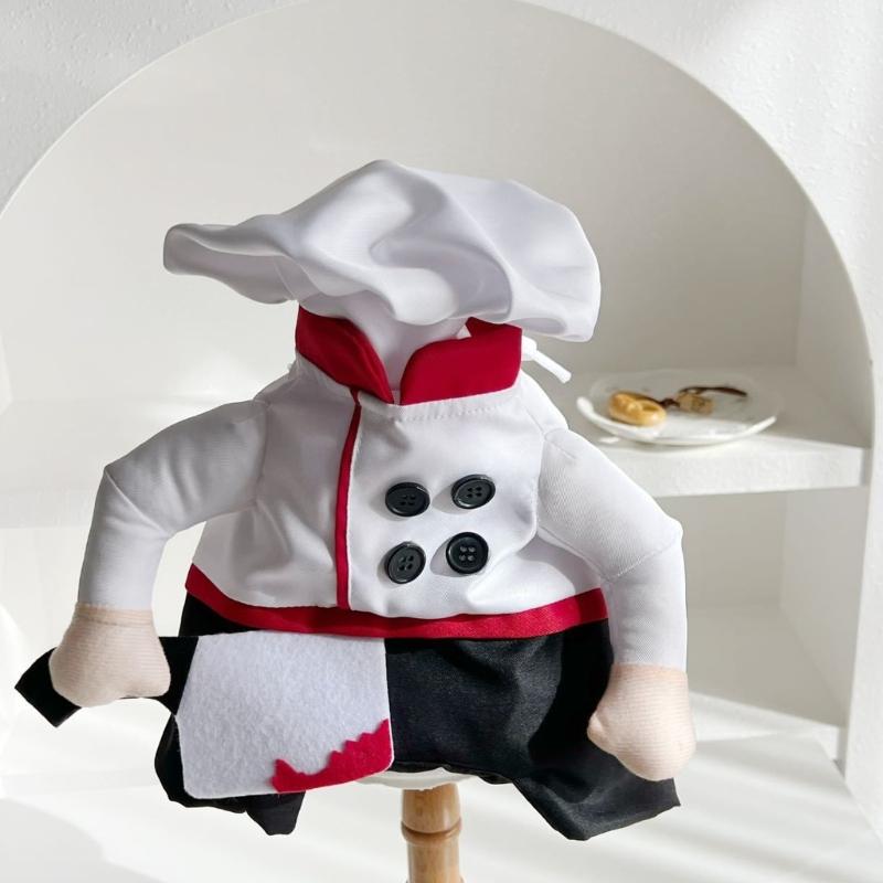 Dog Cooking Outfit Pretend Knifed Chefs Costume Comfortable Light weight Easy To Wear Halloweens Cosplay Costume