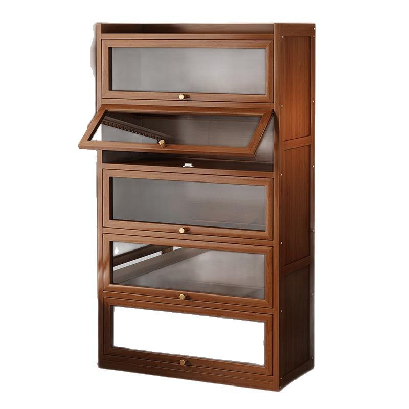 Floor-Standing Bookshelf for Students and Children - Compact Storage Cabinet for Small Apartment Living Rooms