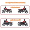 1 PCS Mini Motorcycle Model Alloy Collection Micro Toy for Birthday Gift Cake Decoration Boy/Girl Carrying Accessories