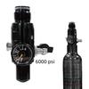 4500 PSI HPA Cylinder Pressure Reducing Valve M18x1.5 or 5/8-18UNF Thread 800/1800 PSI Output Air Tank Regulator 6