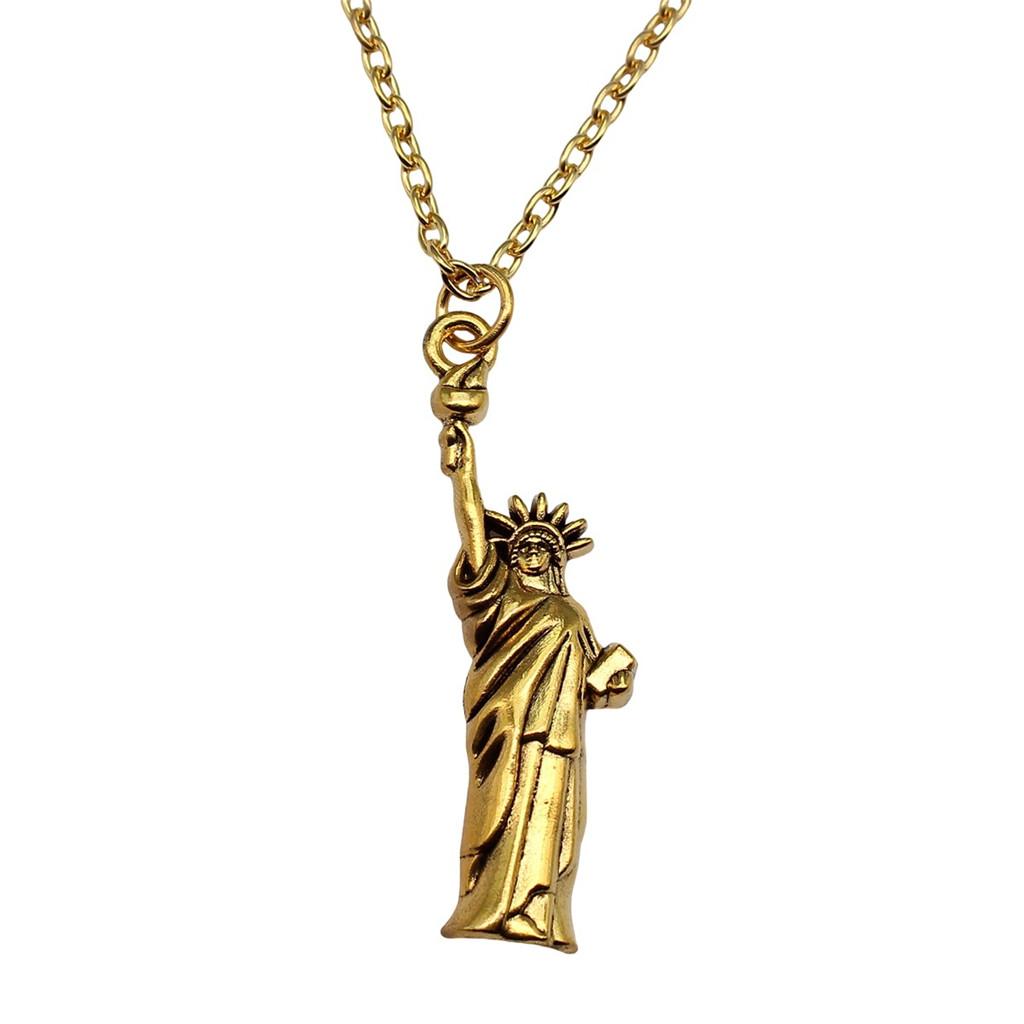 

Triangle Amulets Pendant Ankh cross Necklace antique Gold color Jewelry 45cm or 70cm long chain A04-1pcs-49x14mm Chain 70cm