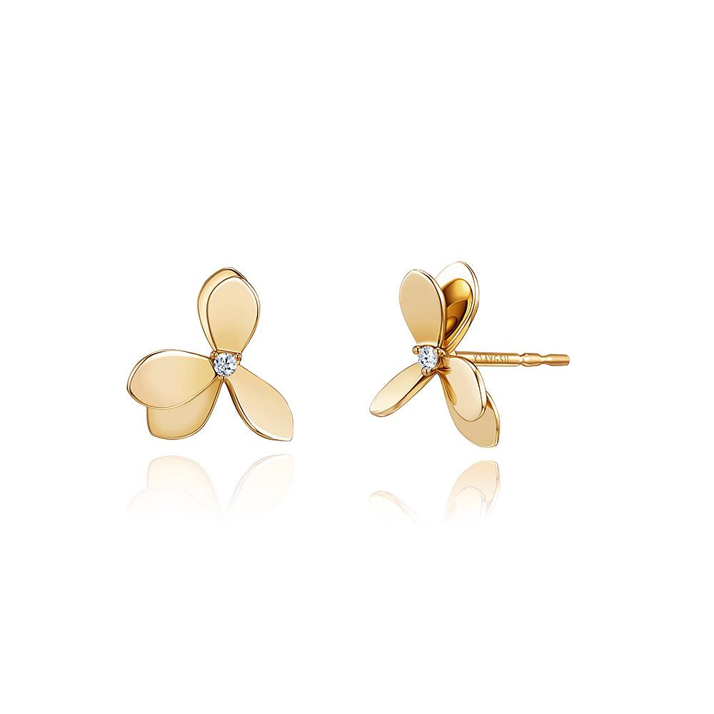 Stylus Frill1 Diamond Earrings_212400016