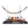 Pendant Flag Halloween Pumpkin Paper Art Party Scenes Layout Pennants Decoration