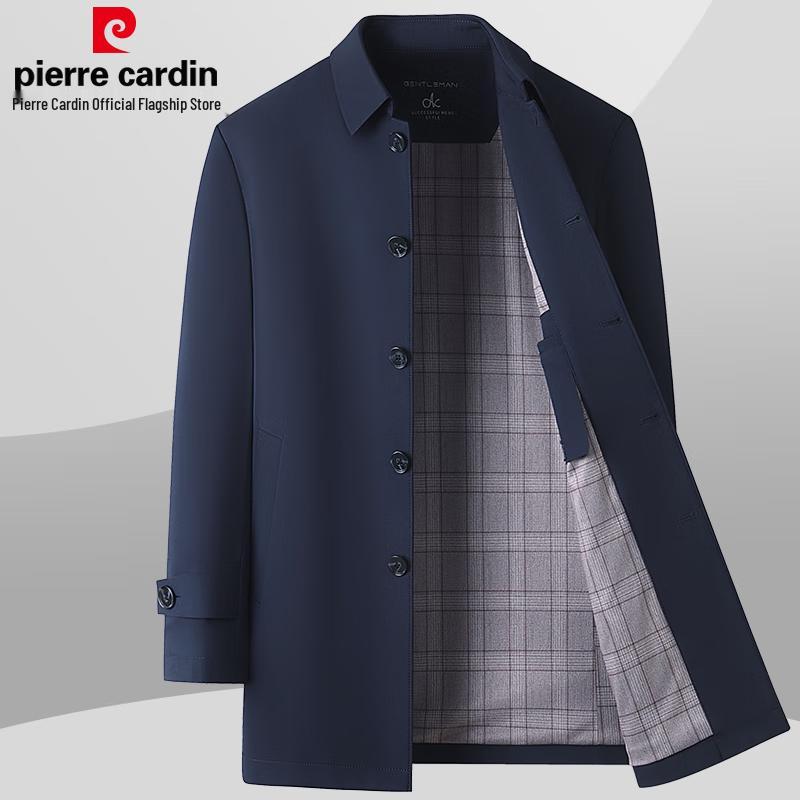 Pierre Cardin Men s Mid-length Business Casual Trench Coat 190/3XL